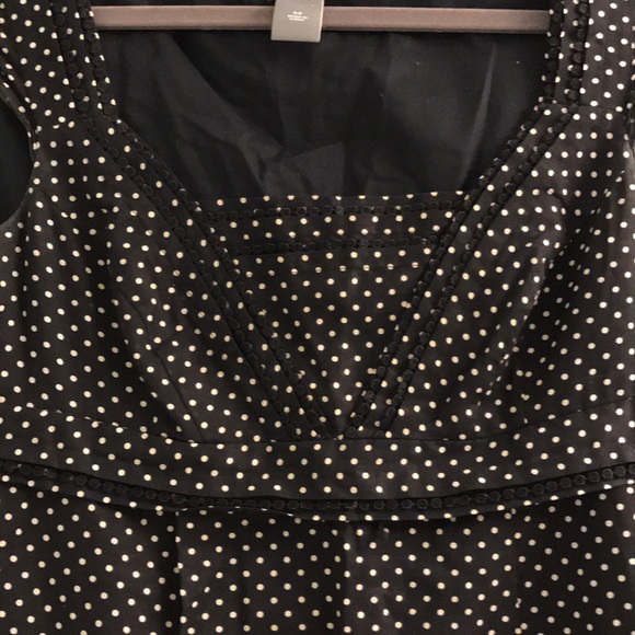 Ann Taylor black and white polka dot blouse size s - Picture 3 of 6